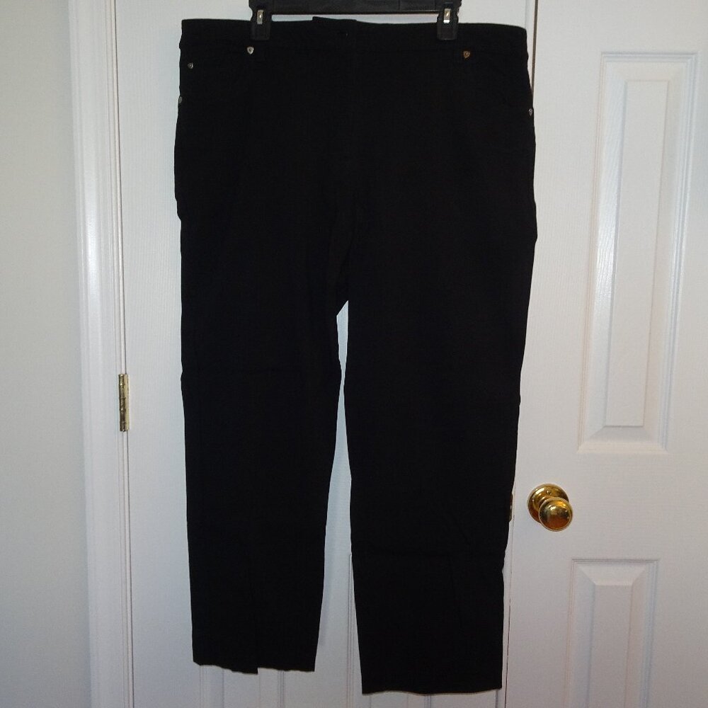 Zac & Rachel Black Business Casual Pants Ankle Length